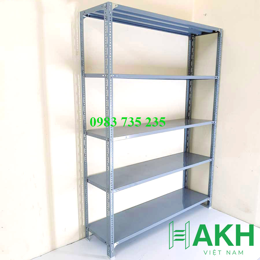 kệ sắt v lỗ 5 tầng lắp ghép đa năng