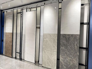 Mẫu kệ trưng bày gạch ốp lát tại cửa hàng, showroom năm 2024