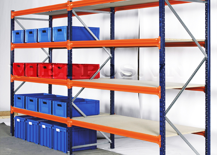 Kệ trung tải 500kg/tầng được ứng dụng đa dạng trong lưu trữ