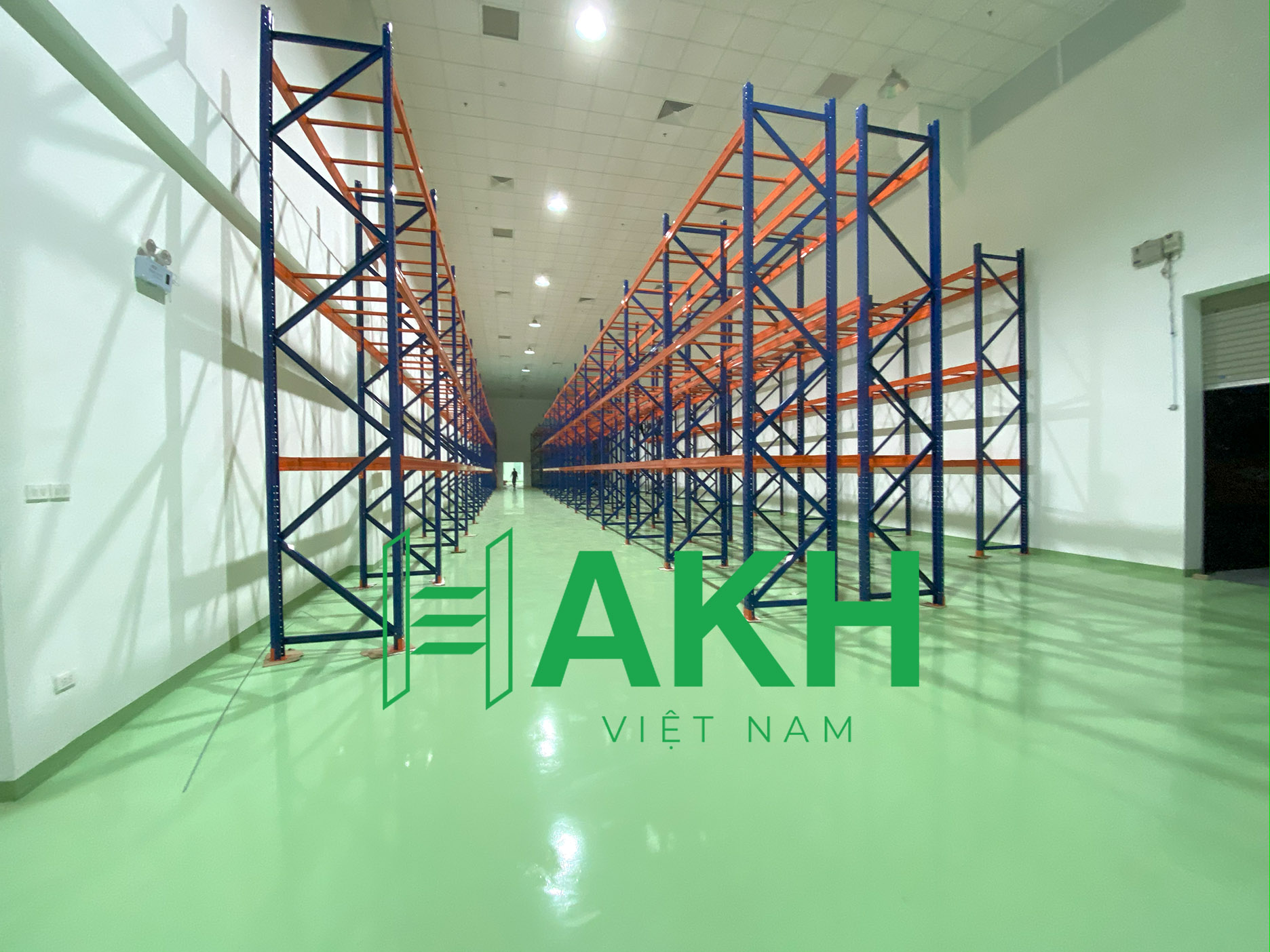 Dự kệ công nghiêp chứa pallet để trong kho nguyên liệu được phẩm BigFA - Phân Kho 1